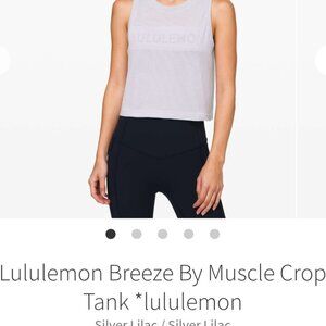 Lululemon Breeze By Muscle Crop Top
